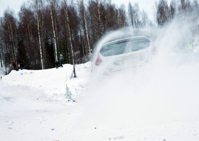 Arttu Lähdeniemi / Aki Suutarinen Ford Fiesta R2 Oskolassa 3.3.2018. Itäralli, Joensuu